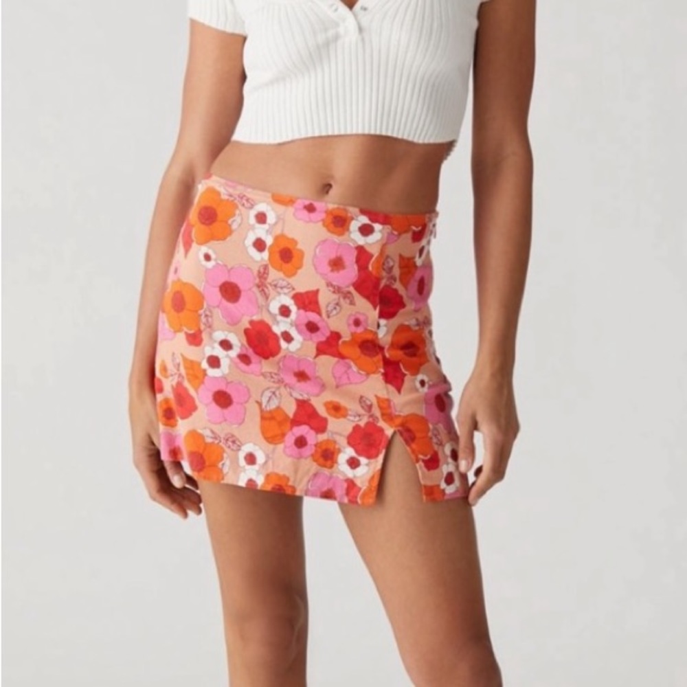 Urban Outfitters Floral Mini Skirt